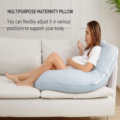 Portable U-Shaped Maternity Full Body Pregnancy Pillow - Grey