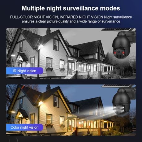 4G/3G Steel Solar PTZ Camera (With SIM and Memory)