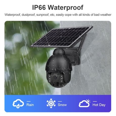 4G/3G Steel Solar PTZ Camera (With SIM and Memory)
