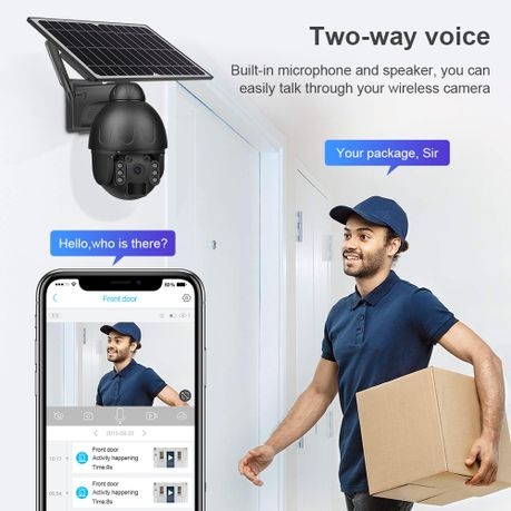4G/3G Steel Solar PTZ Camera (With SIM and Memory)