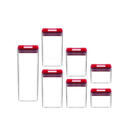 Airtight Storage Containers 7 Piece - Black