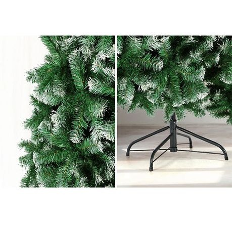 Canadian Fir Full Pop-up Christmas Tree Snow White Tips - 210 cm