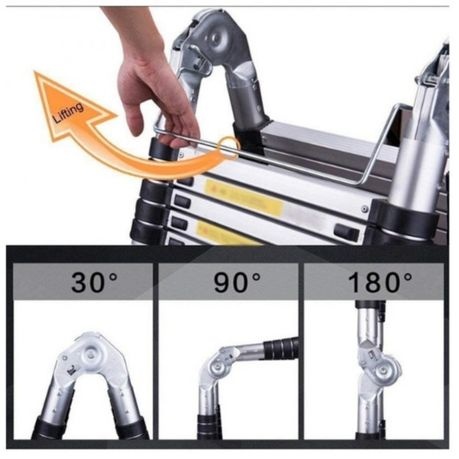 3.2m Aluminum Foldable Telescopic Ladder