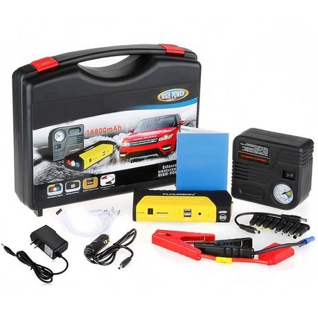 Multi-Functional Car Jump Starter with Air Compressor Pump Kit