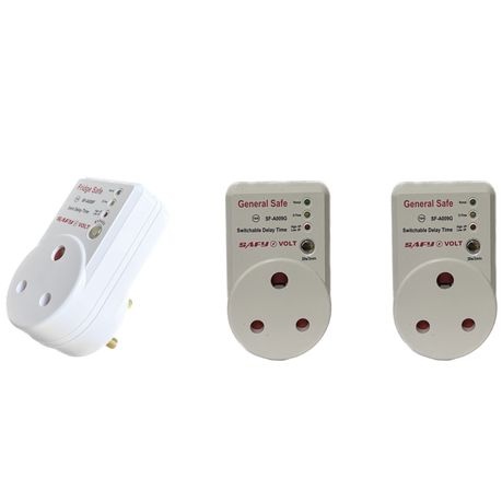 2 X General Surge Protecter Plug and 1 X Fridge Surge Protecter Plug Combo