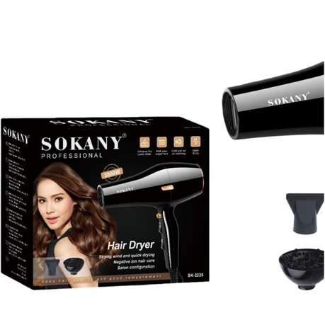 SOKANY Professional Hair Dryer 3000W - Powerful Ionic Blow Dryer