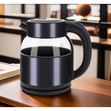 2L Fast-Boil Electric Glass Kettle with 360 Rotational Base