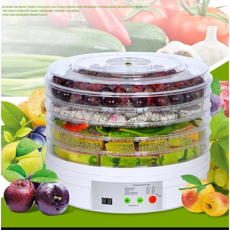 5 Trays Food Fruit Dehydrator Drying Fruit Machine Home Food Dryer