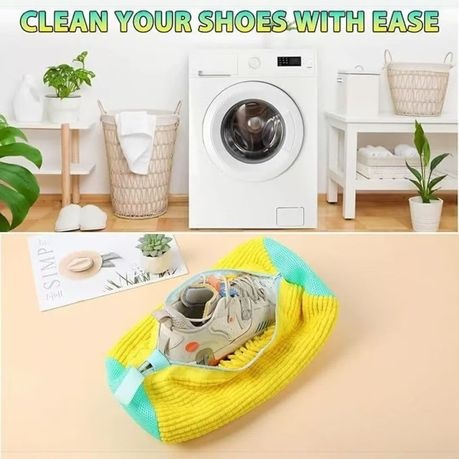 2PCS-Chenille Shoe Wash Bag/Machine Wash Shoe Net bag wash guard bag