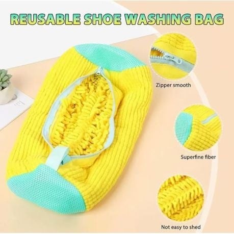 2PCS-Chenille Shoe Wash Bag/Machine Wash Shoe Net bag wash guard bag