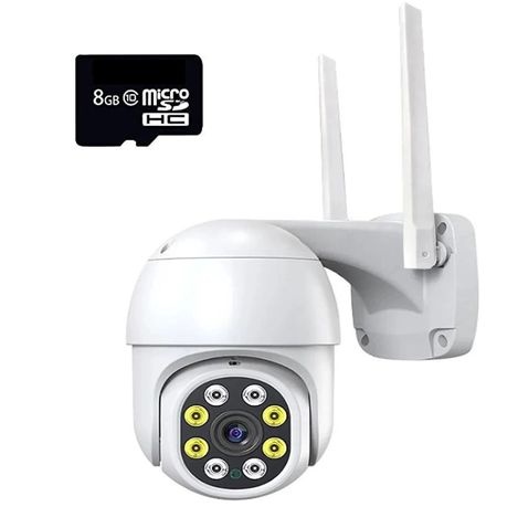 Home Security Smart Colour Night Vision Outdoor Camera + 8GB SD Card
