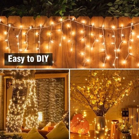 50m Warm White LED String Fairy Lights