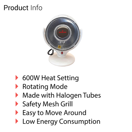600W Heat Setting Digimark Electric Heater DGM-QHS09