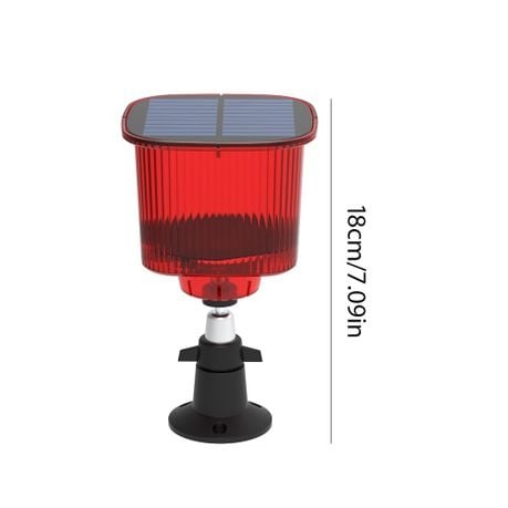 Solar Outdoor Animal Repeller Sound and Light Alarm Q-BJ900 - Red