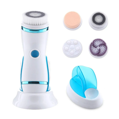 Multifunction Rechargeable 4 in 1 Face Massage Beauty Device - Blue