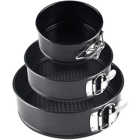 3-Piece Round Non-Stick Cake Baking Mould Pans
