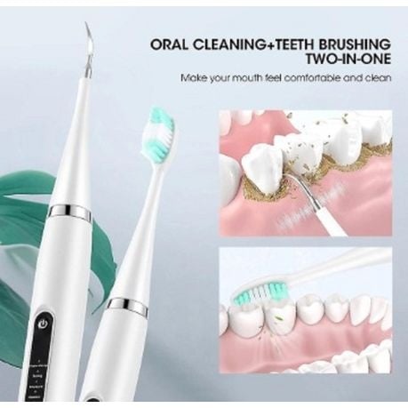 Electric Tooth Cleaner Adult Powerful Toothbrush With Plaque Remover - Black