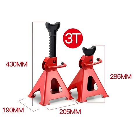 3-Ton Steel Adjust Jack Stands/Car Emergency Low Profile Lift Hand Tool