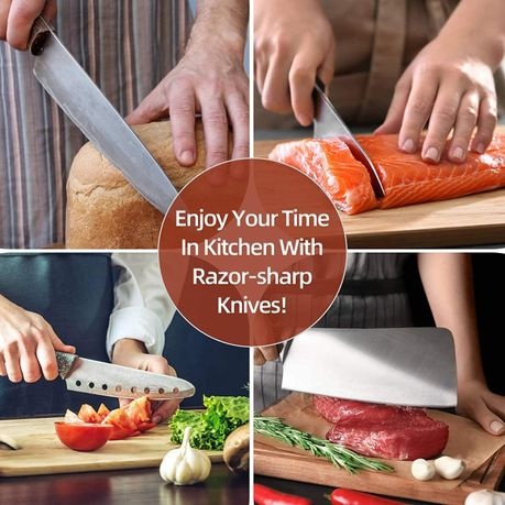 Knife Sharpening Stone Double Side Knife Sharpener Kit - 400/1000/3000/8000