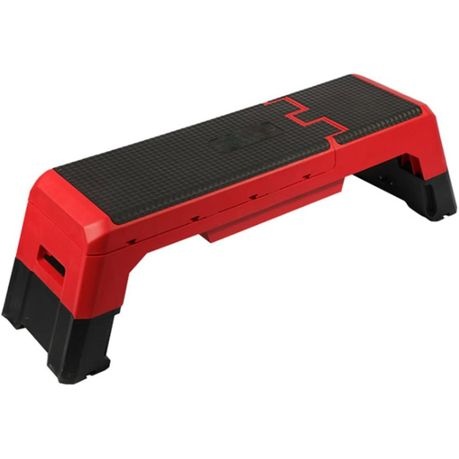 Multi-Purpose Adjustable Weight Bench with Aerobic Step - Red