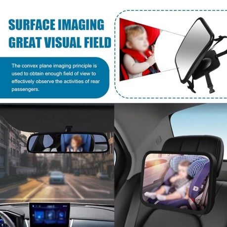 Baby Car Mirror Safety Car Seat Mirror with Wide Clear View for Back Seat