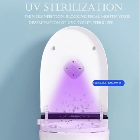 2 x Ultraviolet Light UV Toilet Sanitizer Disinfection Lamp