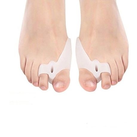 1 Pair Silicone Toe Correctors - White