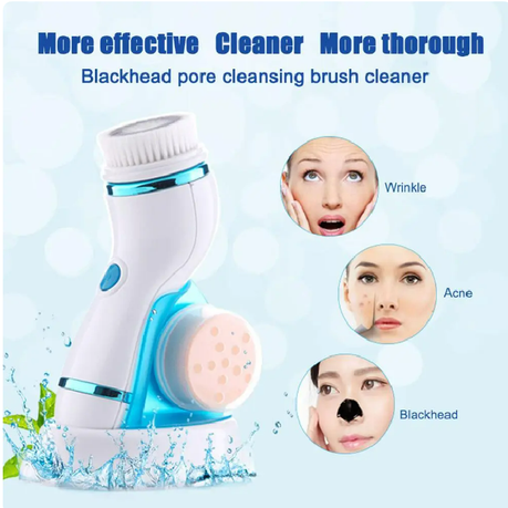 Multifunction Rechargeable 4 in 1 Face Massage Beauty Device - Blue