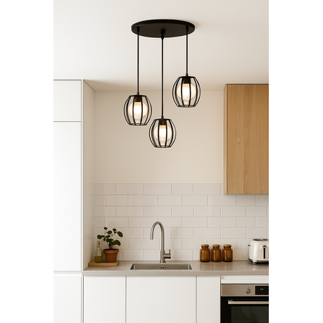 3-Pendant Light - For Kitchen Island, Dining