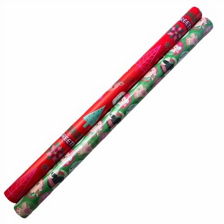 Assorted Premium Christmas Gift Wrapping Paper (Pack of 2) 10mx70cm