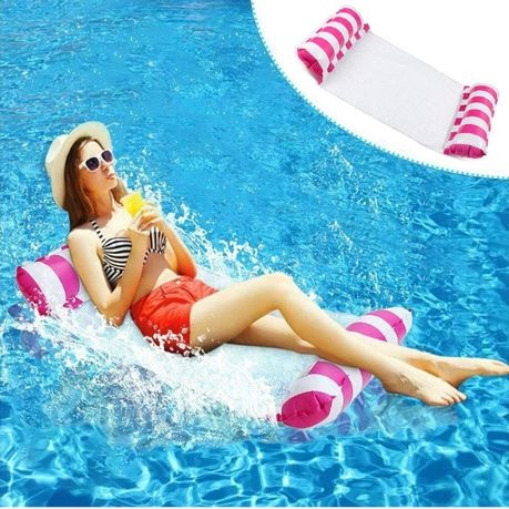 Pool Float and Water Hammock - 2 pieces - Blue