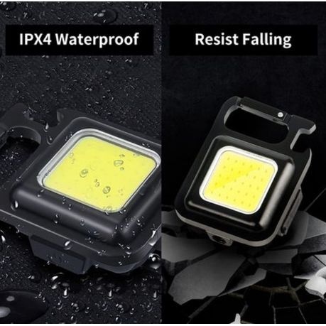 Pocket Keychain Ultra Bright Light with Bottle Opener x 8