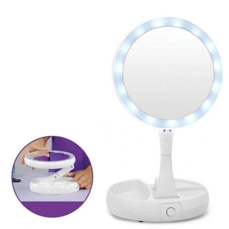 LED Foldable Makeup Mirror
