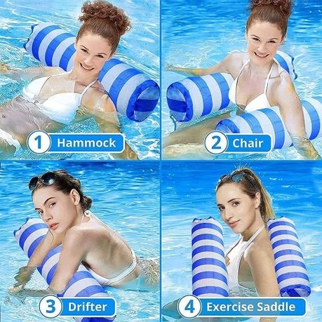 Pool Float and Water Hammock - 2 pieces - Blue