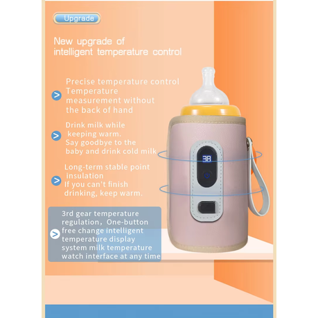 USB Portable Digital Display Constant Temperature Bottle Warmer