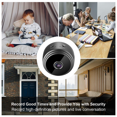 Mini Spy Camera Wi-Fi Wireless Hidden Video, 1080P HD Night Vision