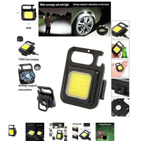 Pocket Keychain Ultra Bright Light with Bottle Opener x 8