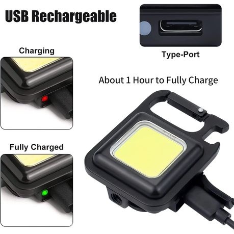 Pocket Keychain Ultra Bright Light with Bottle Opener x 8