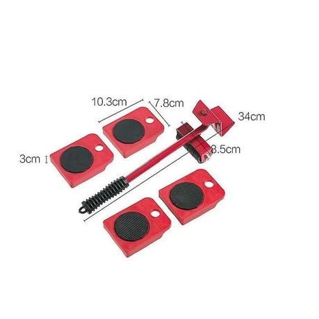 FI- Heavy Duty Furniture Moving Helper Tool: 5 Pieces Set