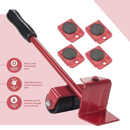 FI- Heavy Duty Furniture Moving Helper Tool: 5 Pieces Set