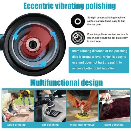 12V Electric Car Polisher Machine with Polishing Pad Kit