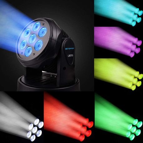 7x12W RGB Mini LED Moving Head Lights
