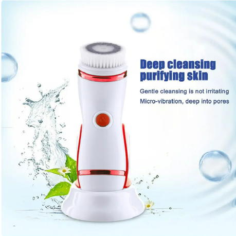 Multifunction Rechargeable 4 in 1 Face Massage Beauty Device - Blue