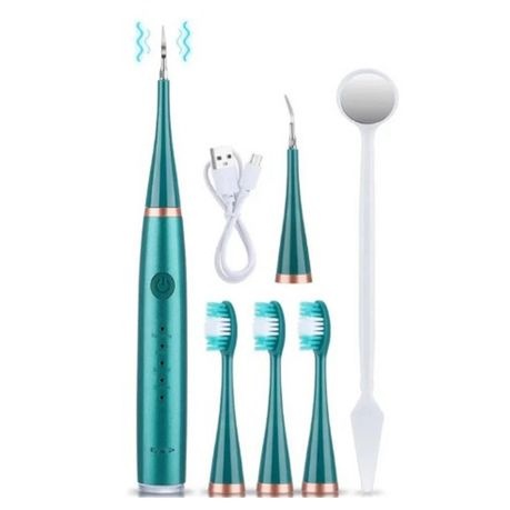 Electric Tooth Cleaner Adult Powerful Toothbrush With Plaque Remover - Black