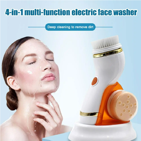 Multifunction Rechargeable 4 in 1 Face Massage Beauty Device - Blue