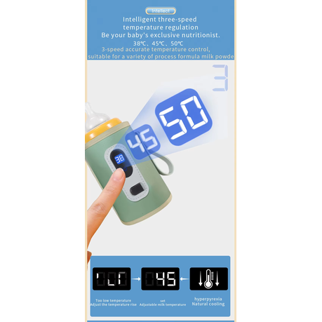 USB Portable Digital Display Constant Temperature Bottle Warmer
