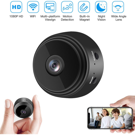 Mini Spy Camera Wi-Fi Wireless Hidden Video, 1080P HD Night Vision