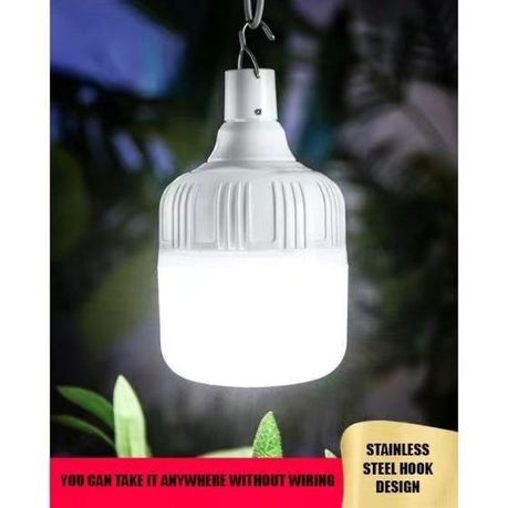 Waterproof Emergency Solar LED Outdoor Lighting Bulb Lamp 50W-White