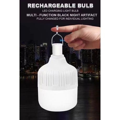 Waterproof Emergency Solar LED Outdoor Lighting Bulb Lamp 50W-White