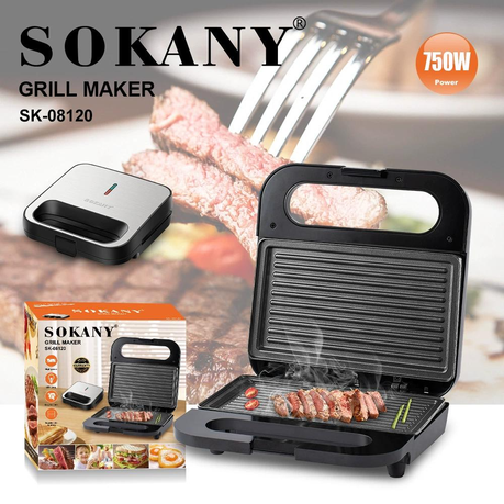 Sokany SK-08120 - Electric Grill Sandwich Maker,
